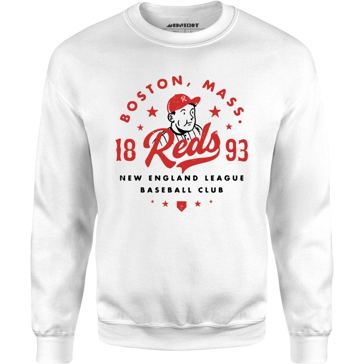 Boston Reds - Massachusetts - Vintage Defunct Baseball Teams - Unisex Sweatshirt