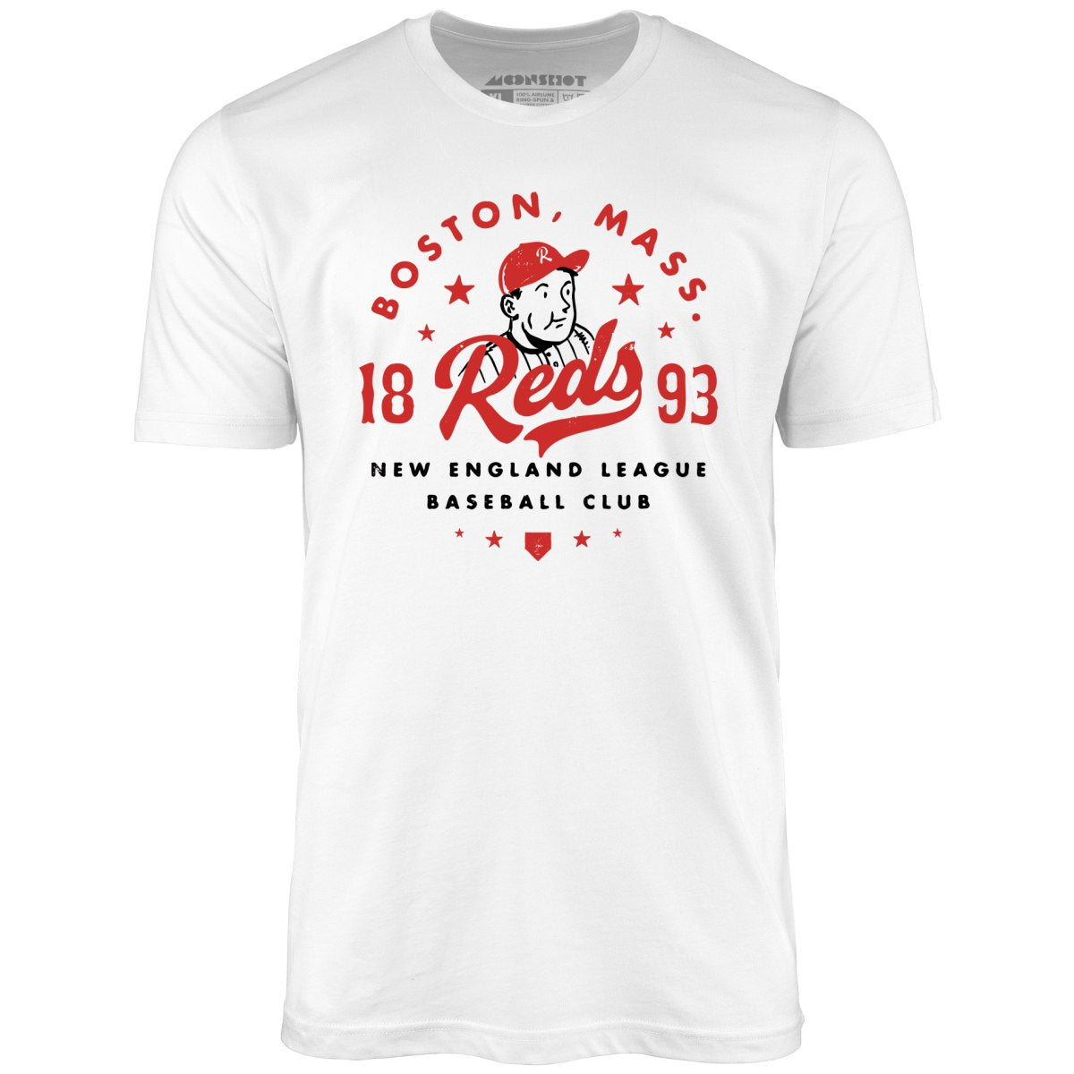 White Label Mfg Boston Reds - Massachusetts - Vintage Defunct Baseball Teams - Unisex T-Shirt White / M