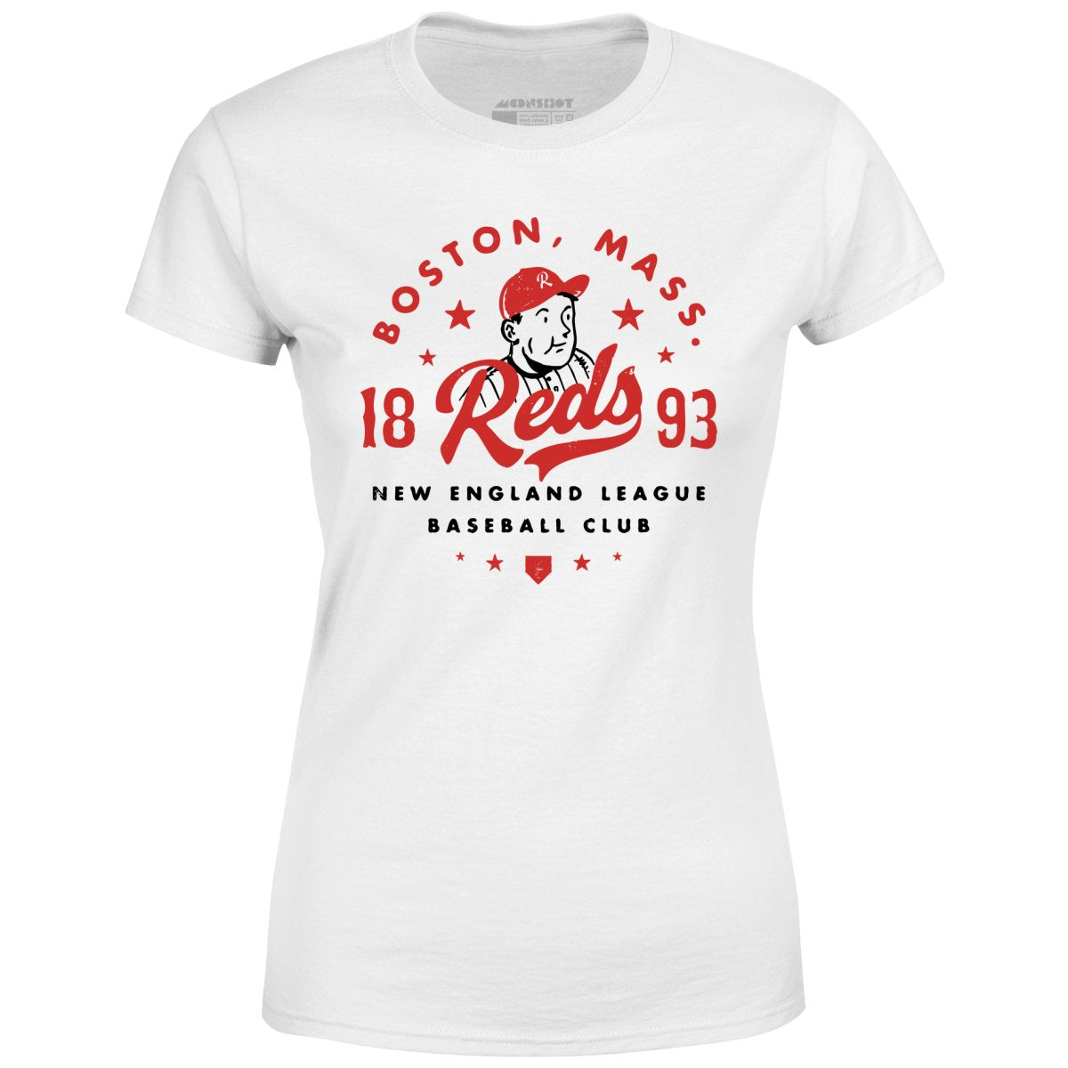 Boston Reds - Massachusetts - Vintage Defunct Baseball Teams - Women's T-Shirt