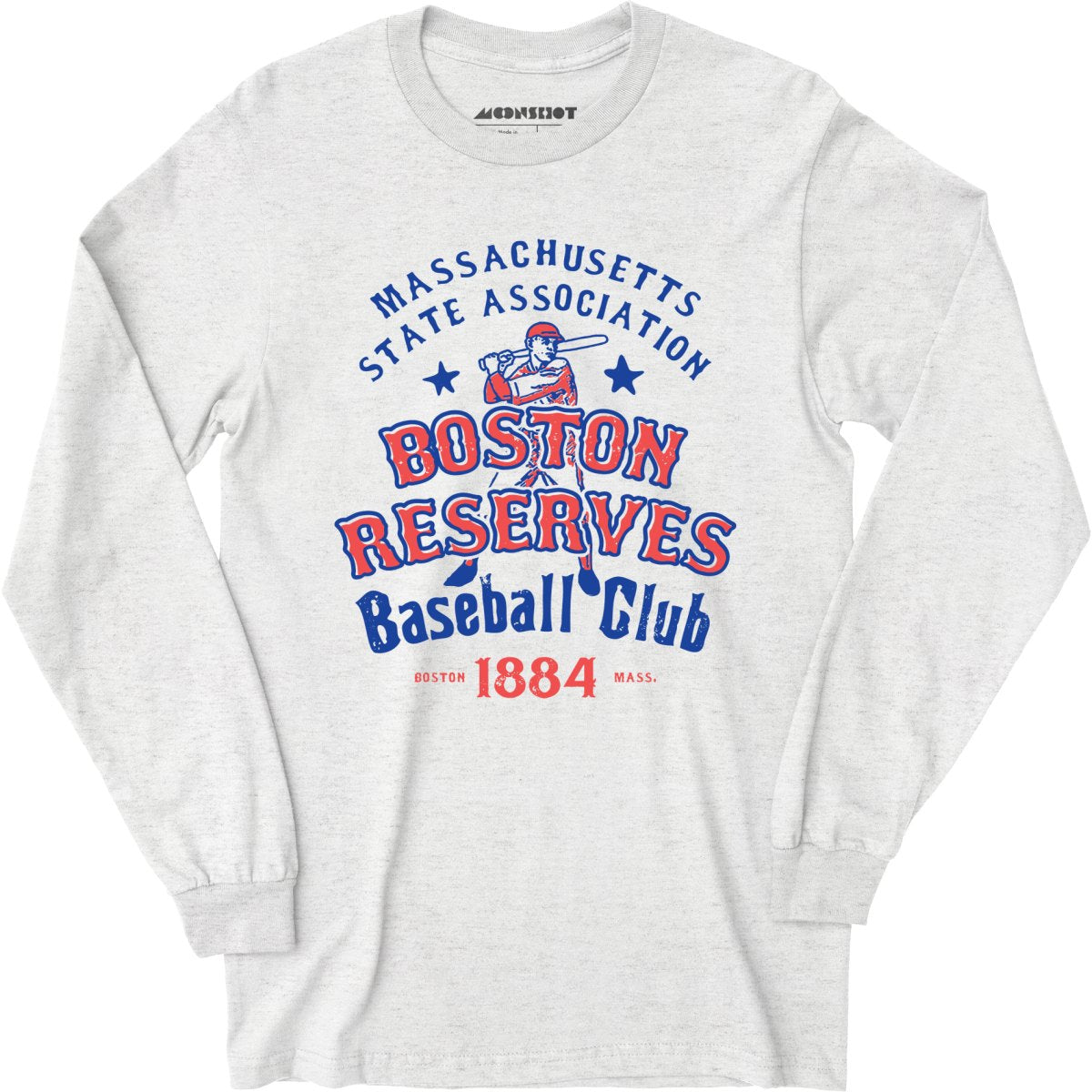 Boston Reserves - Massachusetts - Vintage Defunct Baseball Teams - Long Sleeve T-Shirt