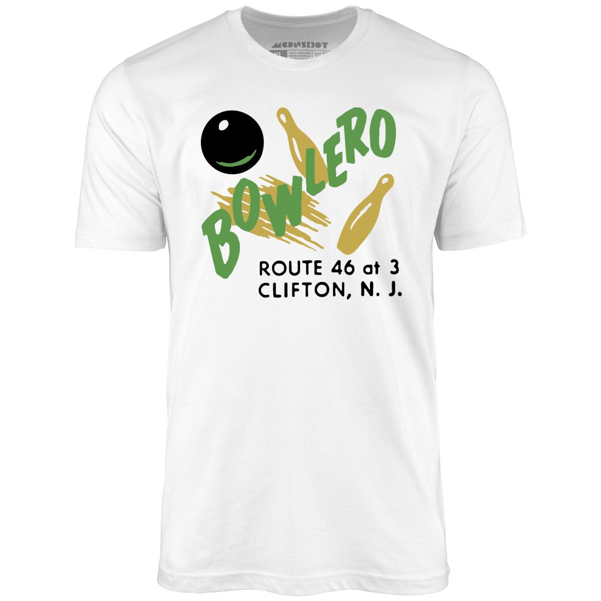 Bowlero - Clifton, NJ - Vintage Bowling Alley - Unisex T-Shirt