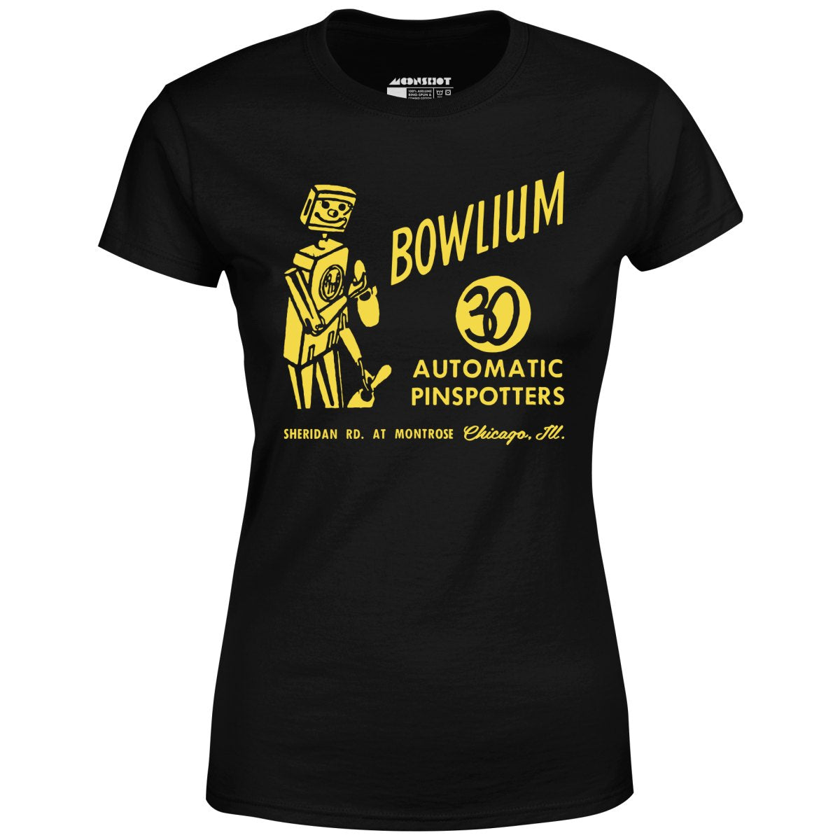 Bowlium v2 - Chicago, IL - Vintage Bowling Alley - Women's T-Shirt