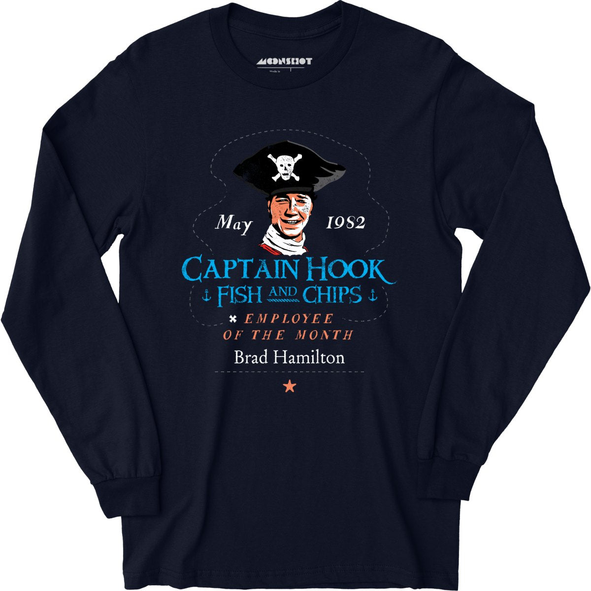 Brad Hamilton - Captain Hook Fish & Chips - Long Sleeve T-Shirt