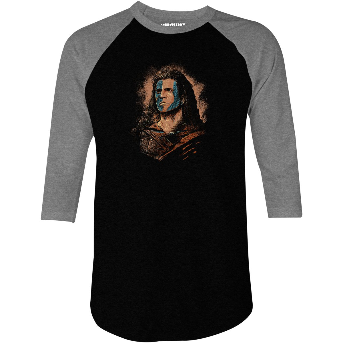Braveheart - William Wallace - 3/4 Sleeve Raglan T-Shirt