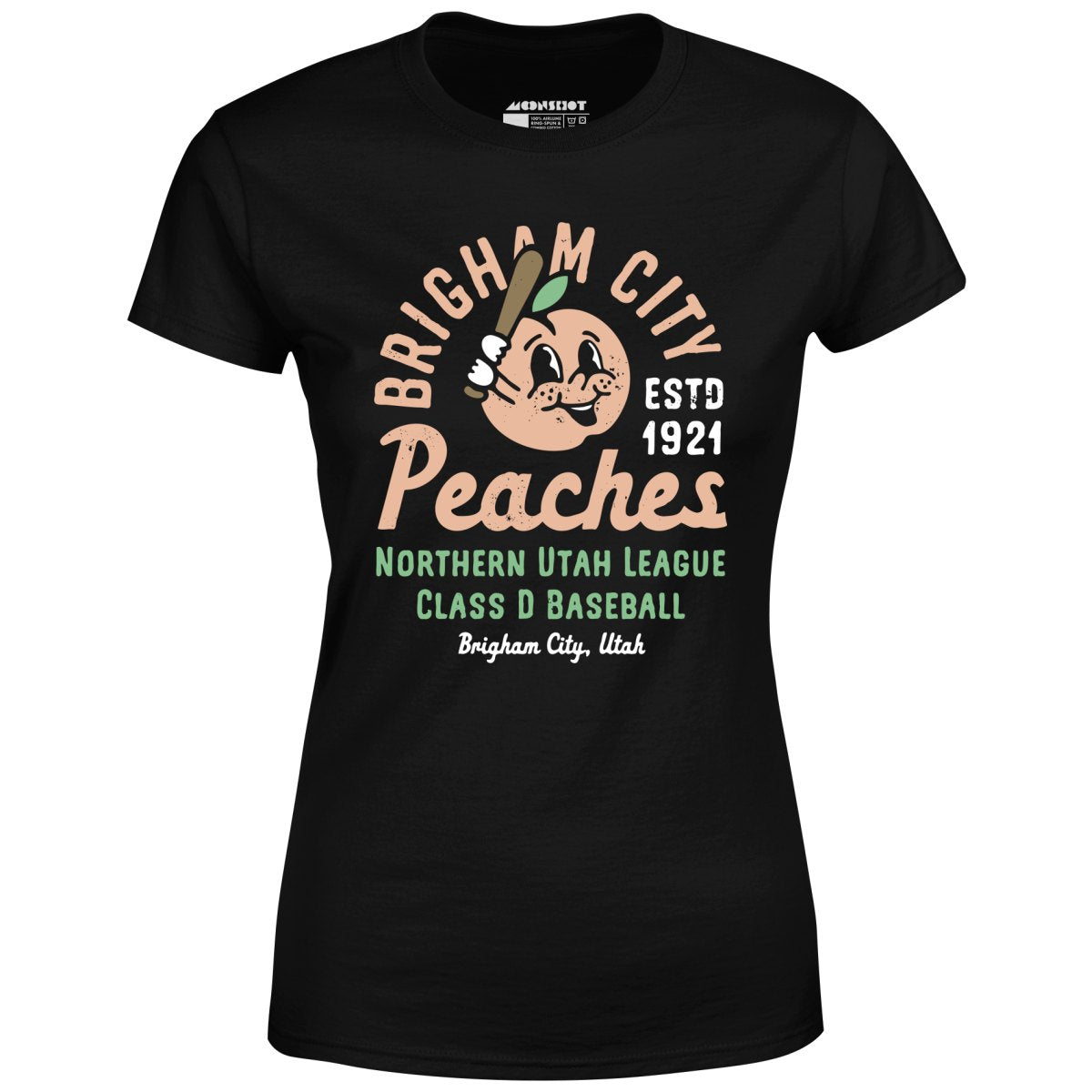 Brigham City Peaches - Utah - Vintage Defunct Baseball Teams - Women's T-Shirt