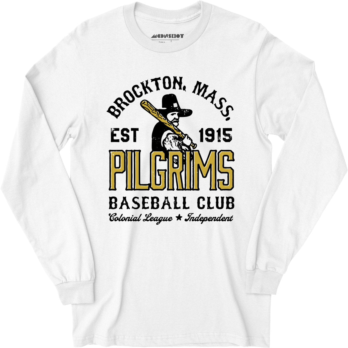 Brockton Pilgrims - Massachusetts - Vintage Defunct Baseball Teams - Long Sleeve T-Shirt
