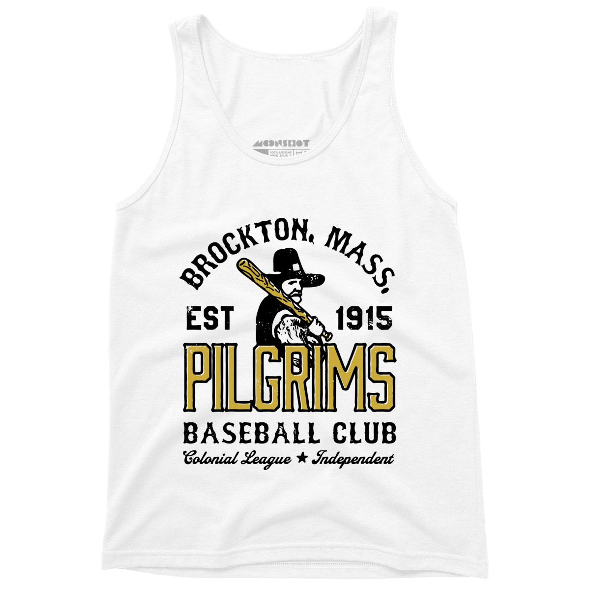 Brockton Pilgrims - Massachusetts - Vintage Defunct Baseball Teams - Unisex Tank Top