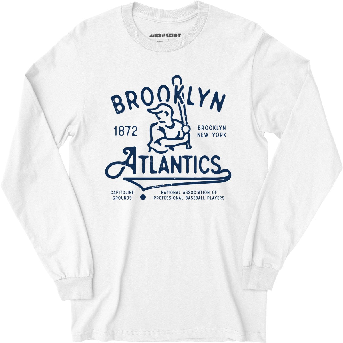 Brooklyn Atlantics - New York - Vintage Defunct Baseball Teams - Long Sleeve T-Shirt