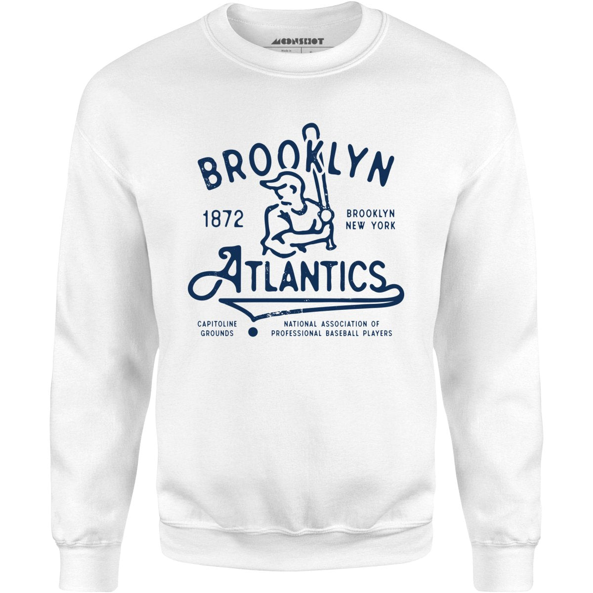Brooklyn Atlantics - New York - Vintage Defunct Baseball Teams - Unisex Sweatshirt
