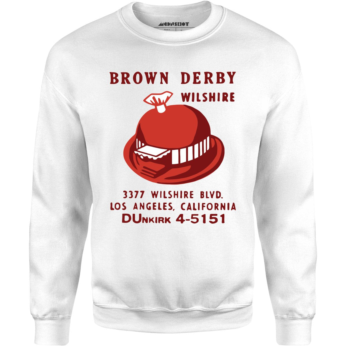 Brown Derby - Los Angeles, CA - Vintage Restaurant - Unisex Sweatshirt