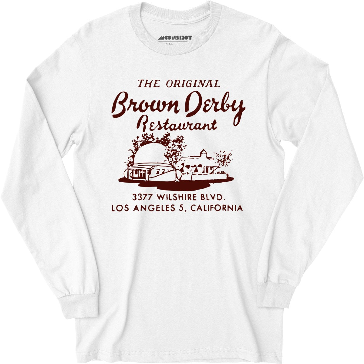 Brown Derby v2 - Los Angeles, CA - Vintage Restaurant - Long Sleeve T-Shirt