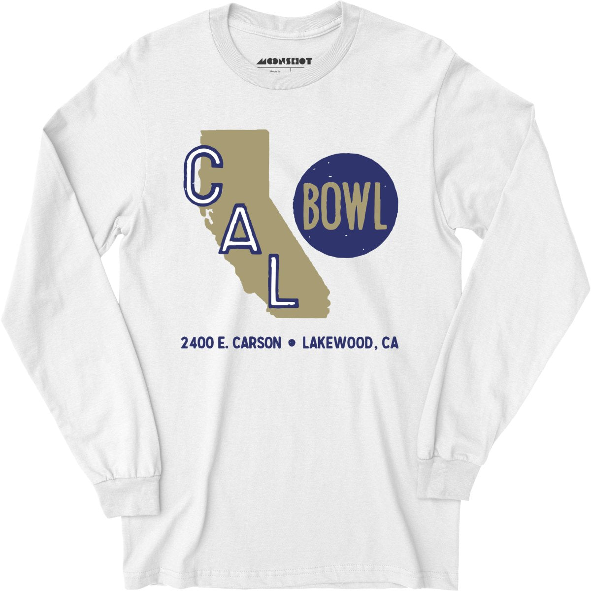 Cal Bowl - Lakewood, CA - Vintage Bowling Alley - Long Sleeve T-Shirt