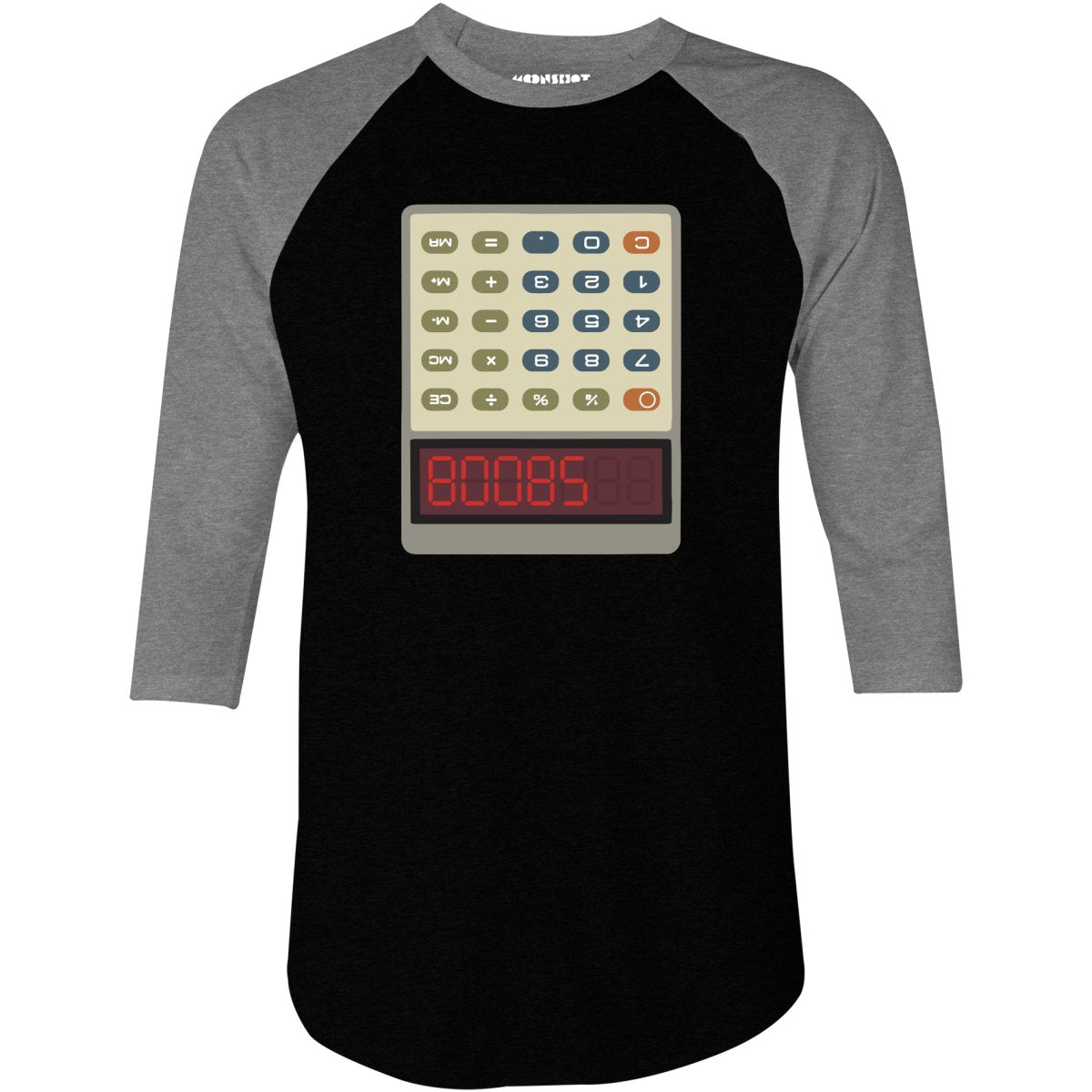 Calculator Tricks - 3/4 Sleeve Raglan T-Shirt