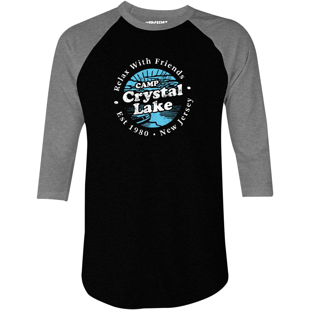Camp Crystal Lake - 3/4 Sleeve Raglan T-Shirt