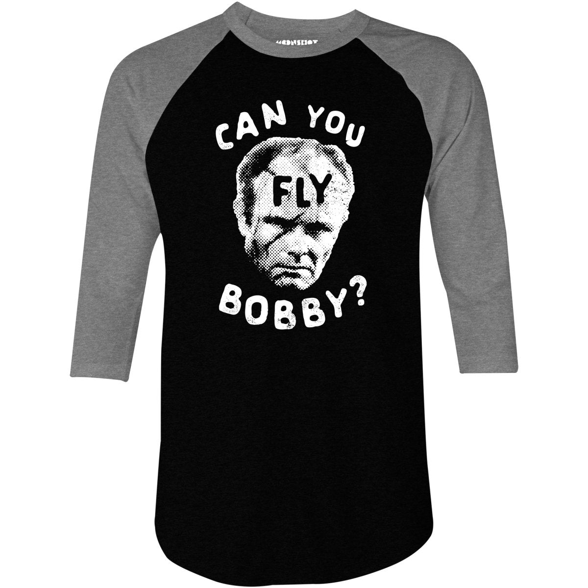 Can You Fly Bobby - Robocop - 3/4 Sleeve Raglan T-Shirt