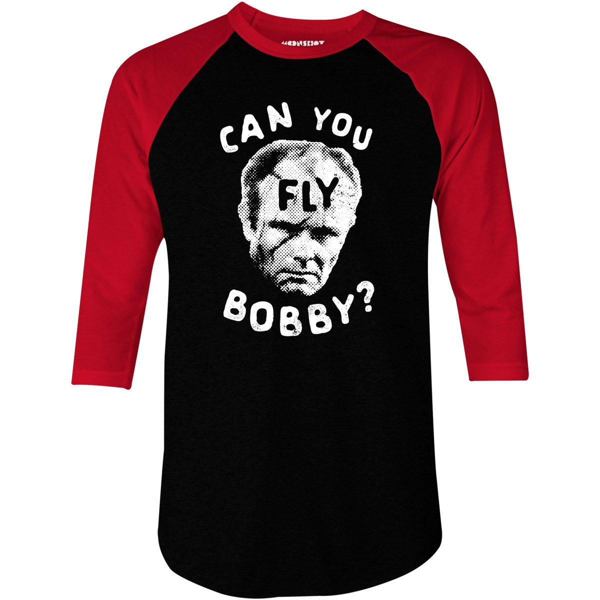 Can You Fly Bobby - Robocop - 3/4 Sleeve Raglan T-Shirt