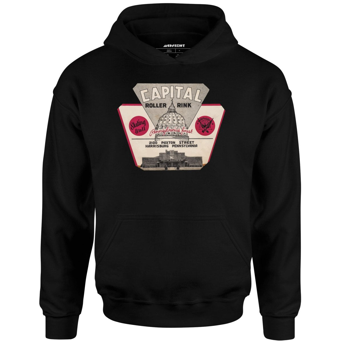 Capital Roller Rink - Harrisburg, PA - Vintage Roller Rink - Unisex Hoodie