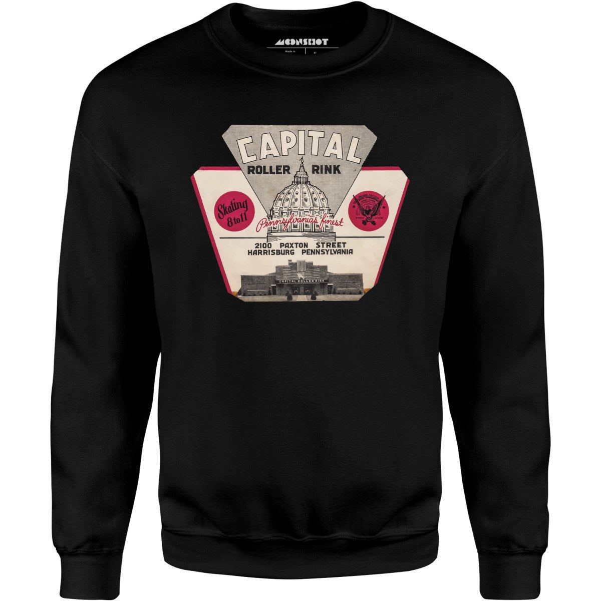 Capital Roller Rink - Harrisburg, PA - Vintage Roller Rink - Unisex Sweatshirt