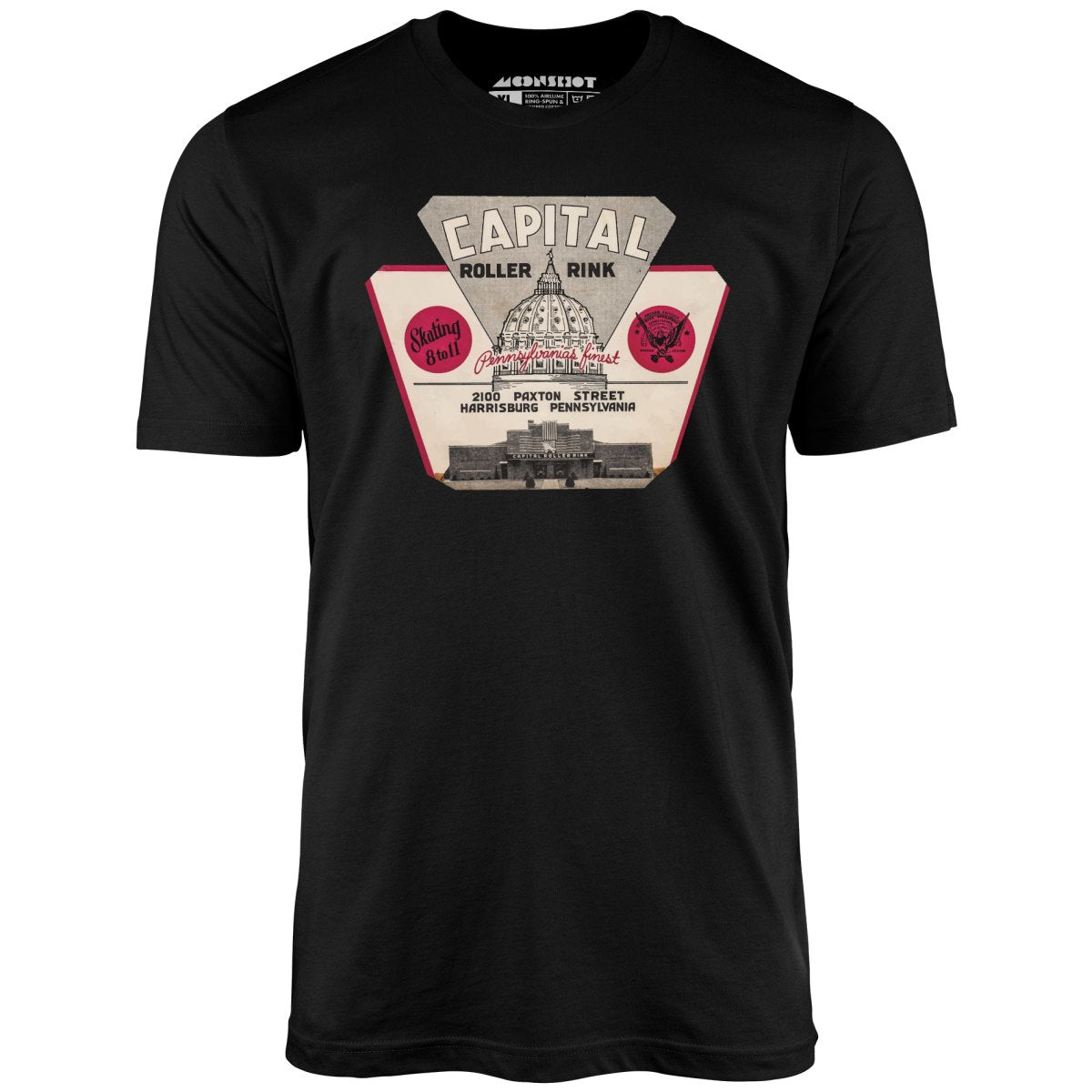 Capital Roller Rink - Harrisburg, PA - Vintage Roller Rink - Unisex T-Shirt