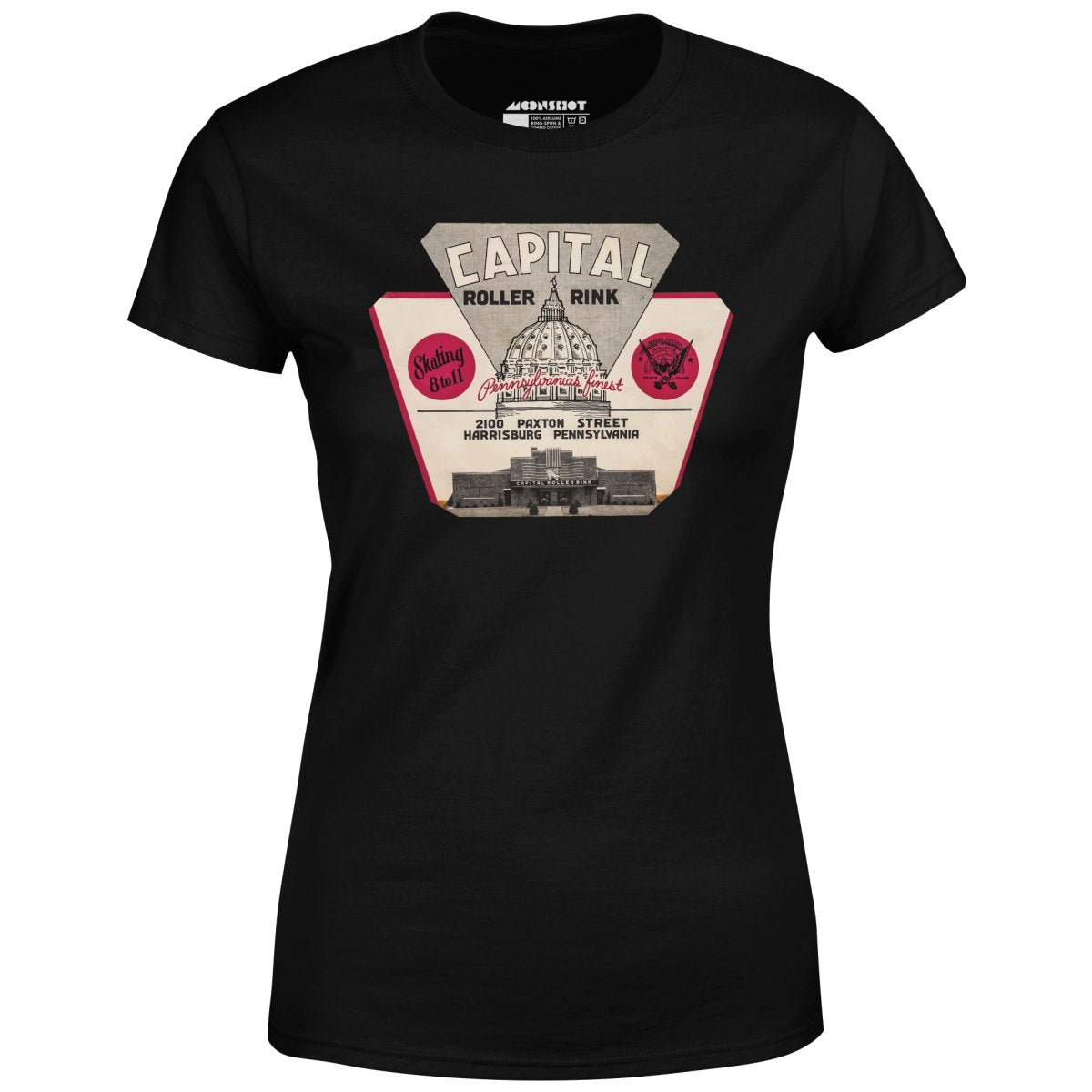 Capital Roller Rink - Harrisburg, PA - Vintage Roller Rink - Women's T-Shirt