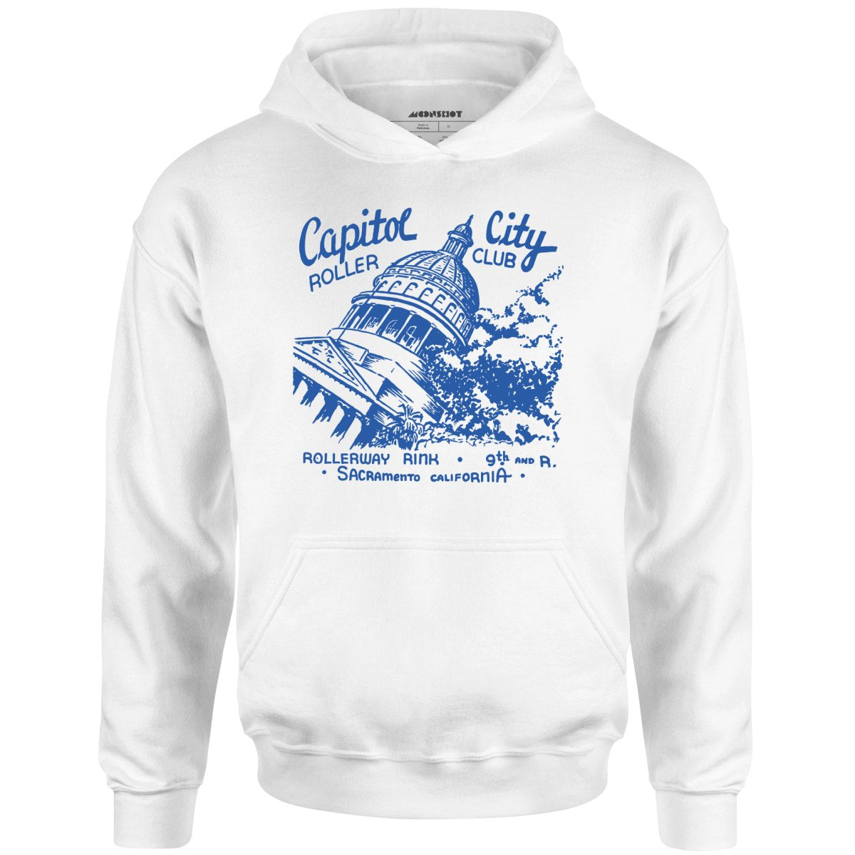 Capitol City Roller Club - Sacramento, CA - Vintage Roller Rink - Unisex Hoodie