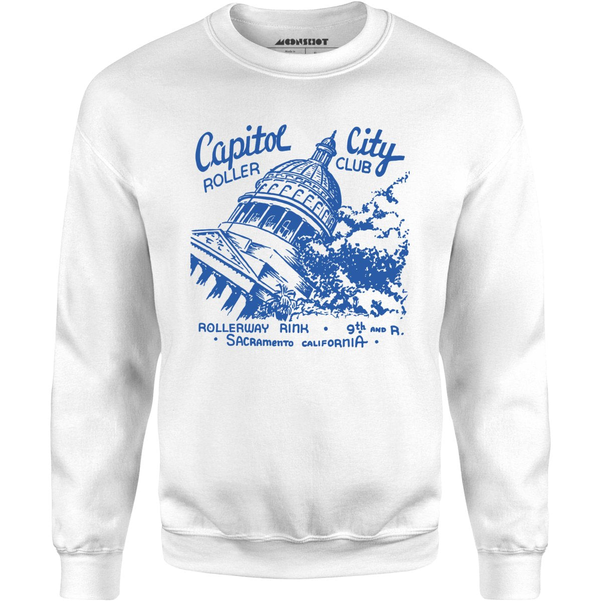 Capitol City Roller Club - Sacramento, CA - Vintage Roller Rink - Unisex Sweatshirt