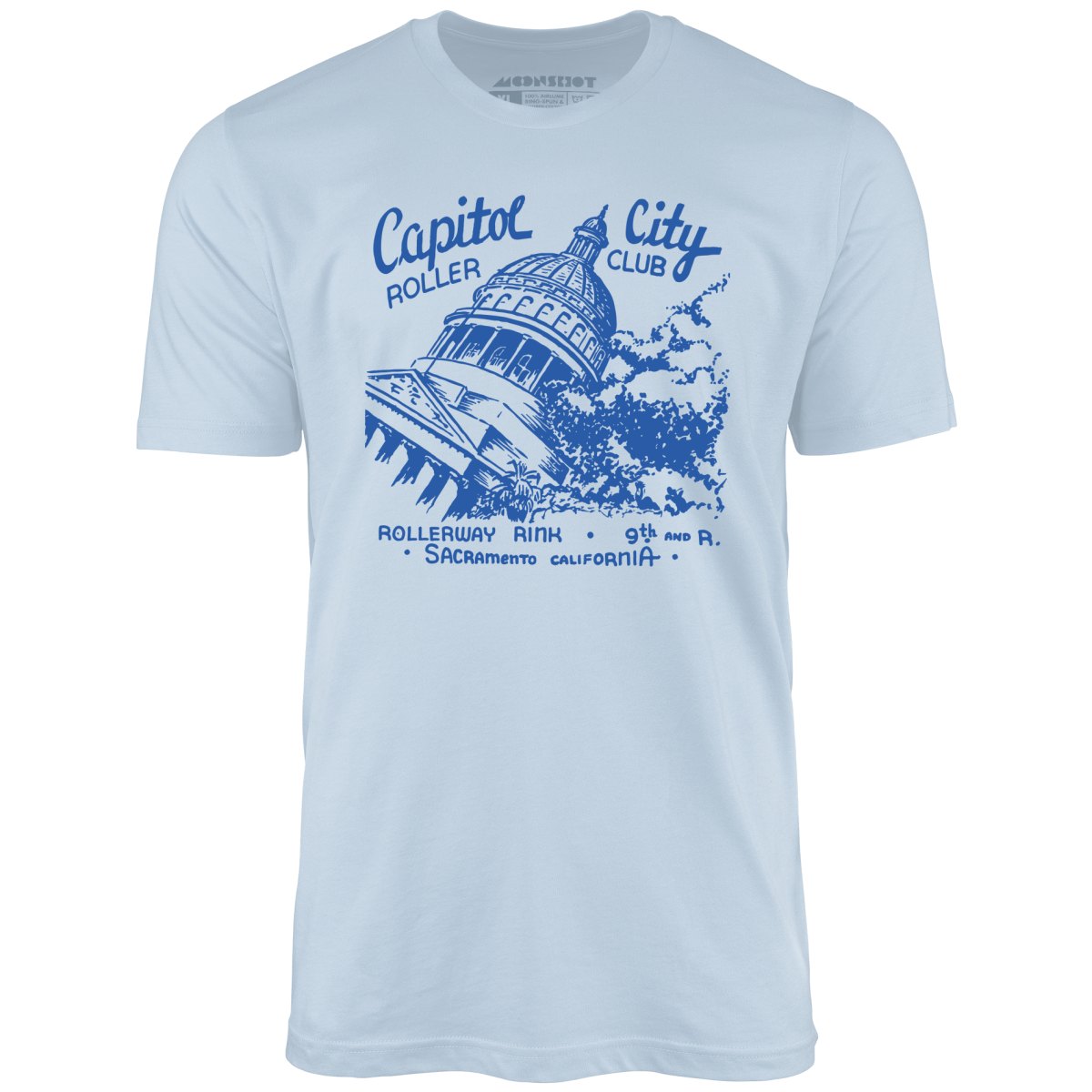 Capitol City Roller Club - Sacramento, CA - Vintage Roller Rink - Unisex T-Shirt