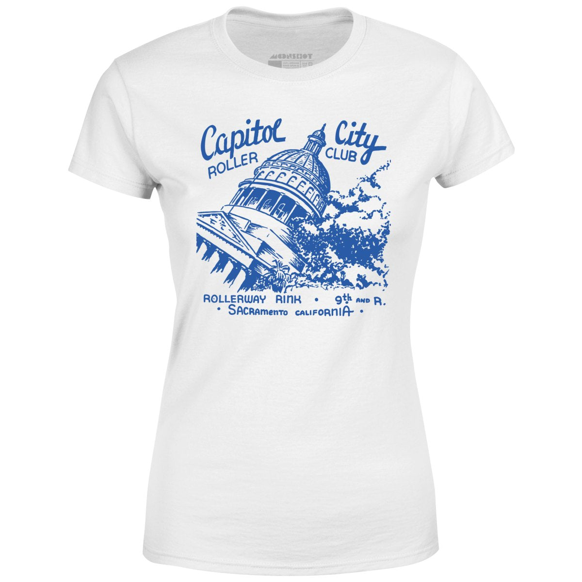 Capitol City Roller Club - Sacramento, CA - Vintage Roller Rink - Women's T-Shirt