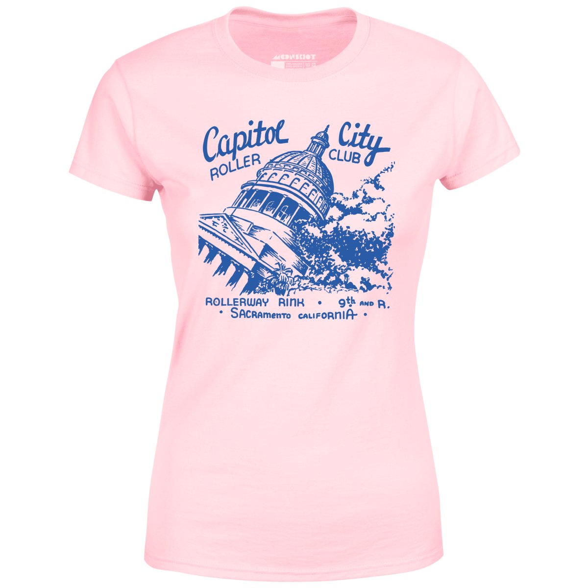Capitol City Roller Club - Sacramento, CA - Vintage Roller Rink - Women's T-Shirt