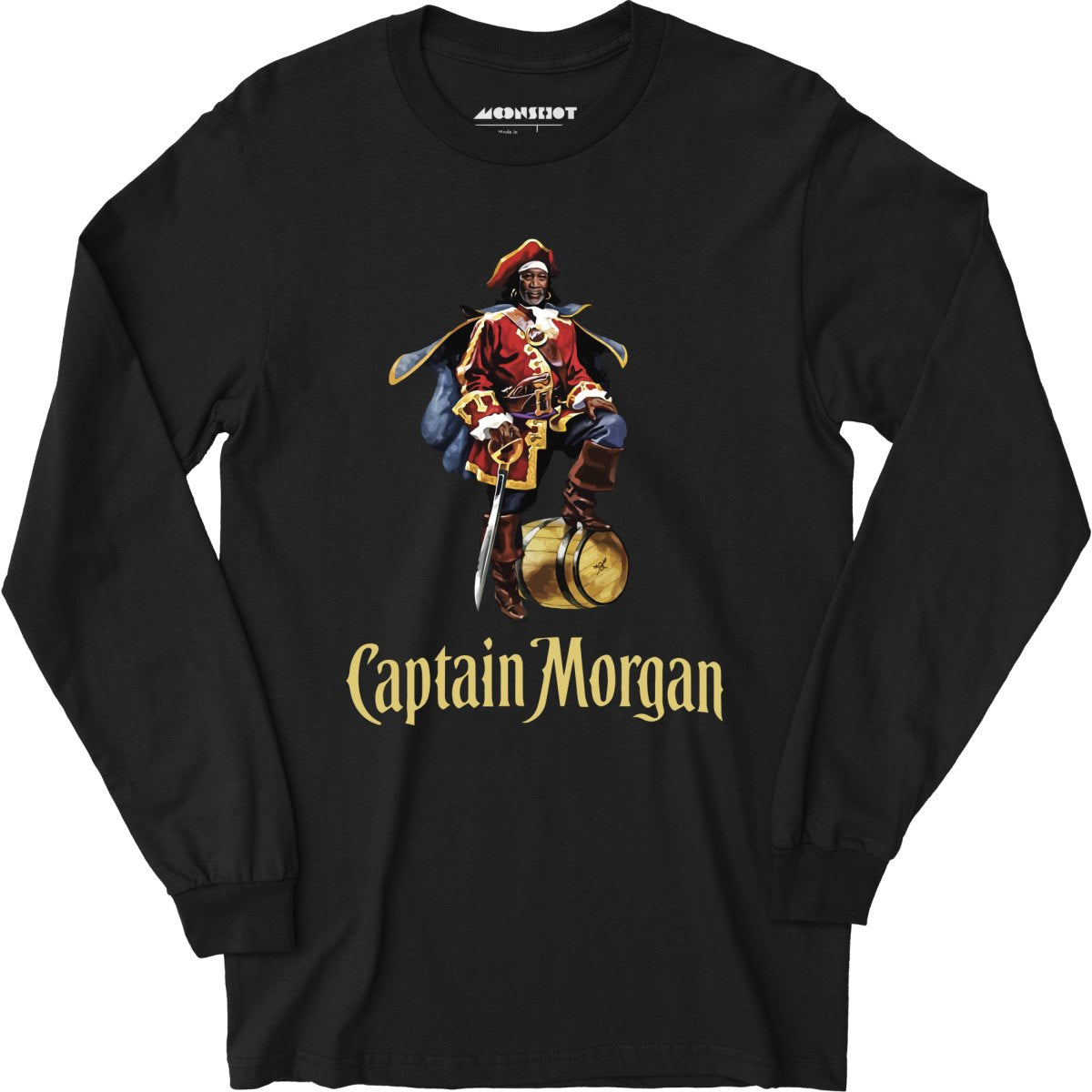 Captain Morgan Freeman - Long Sleeve T-Shirt