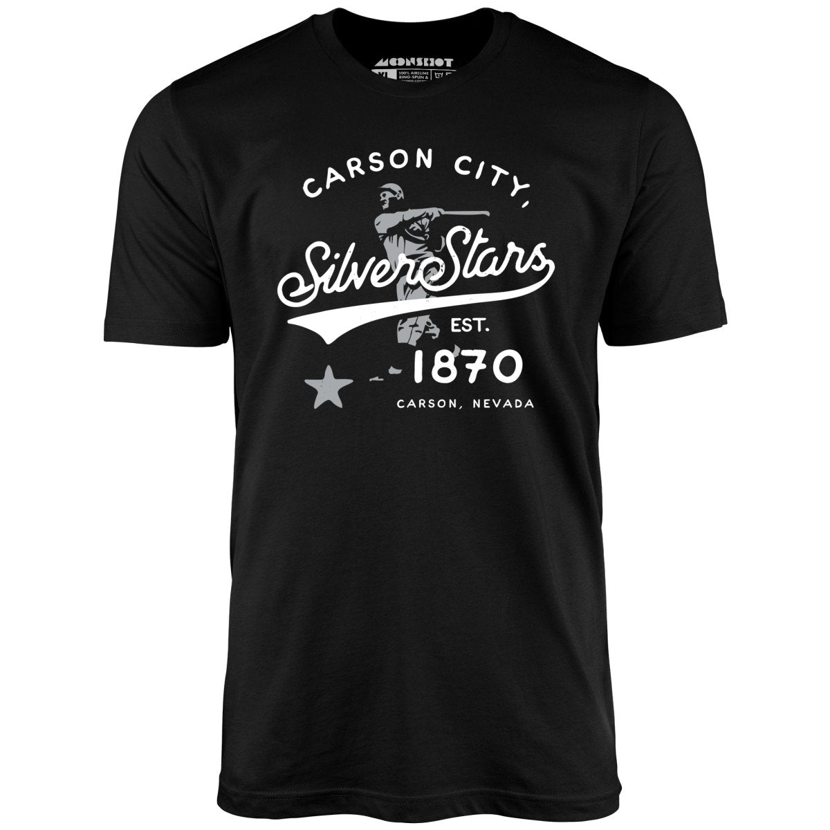 Carson City Silver Stars - Nevada - Vintage Defunct Baseball Teams - Unisex T-Shirt