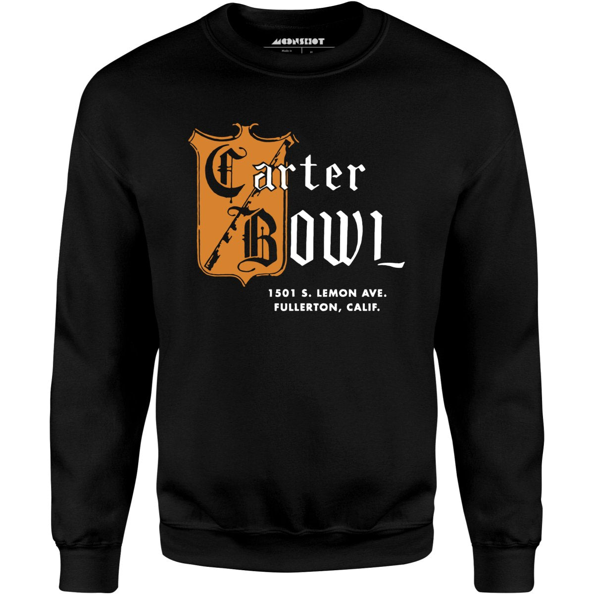 Carter Bowl - Fullerton, CA - Vintage Bowling Alley - Unisex Sweatshirt
