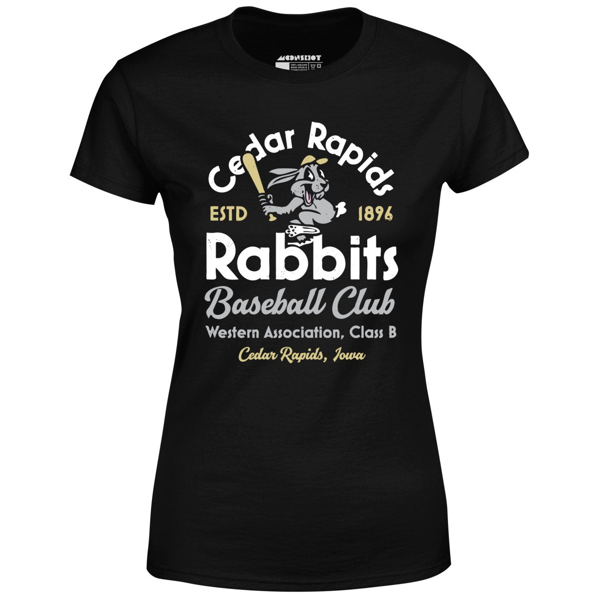 Cedar Rapids Rabbits - Iowa - Vintage Defunct Baseball Teams - Women's T-Shirt