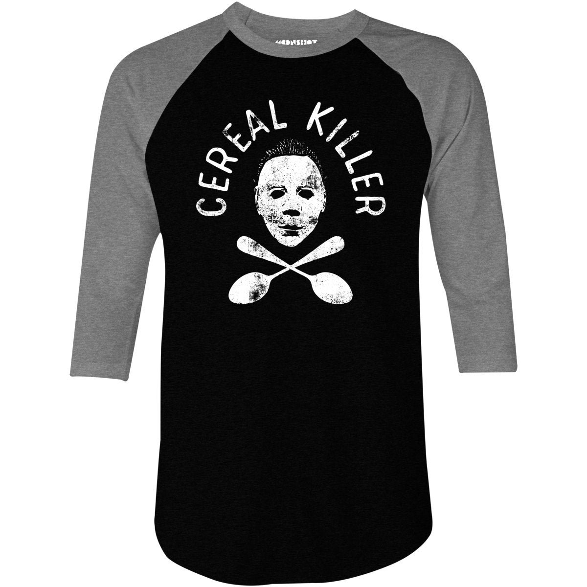 Cereal Killer Halloween - 3/4 Sleeve Raglan T-Shirt