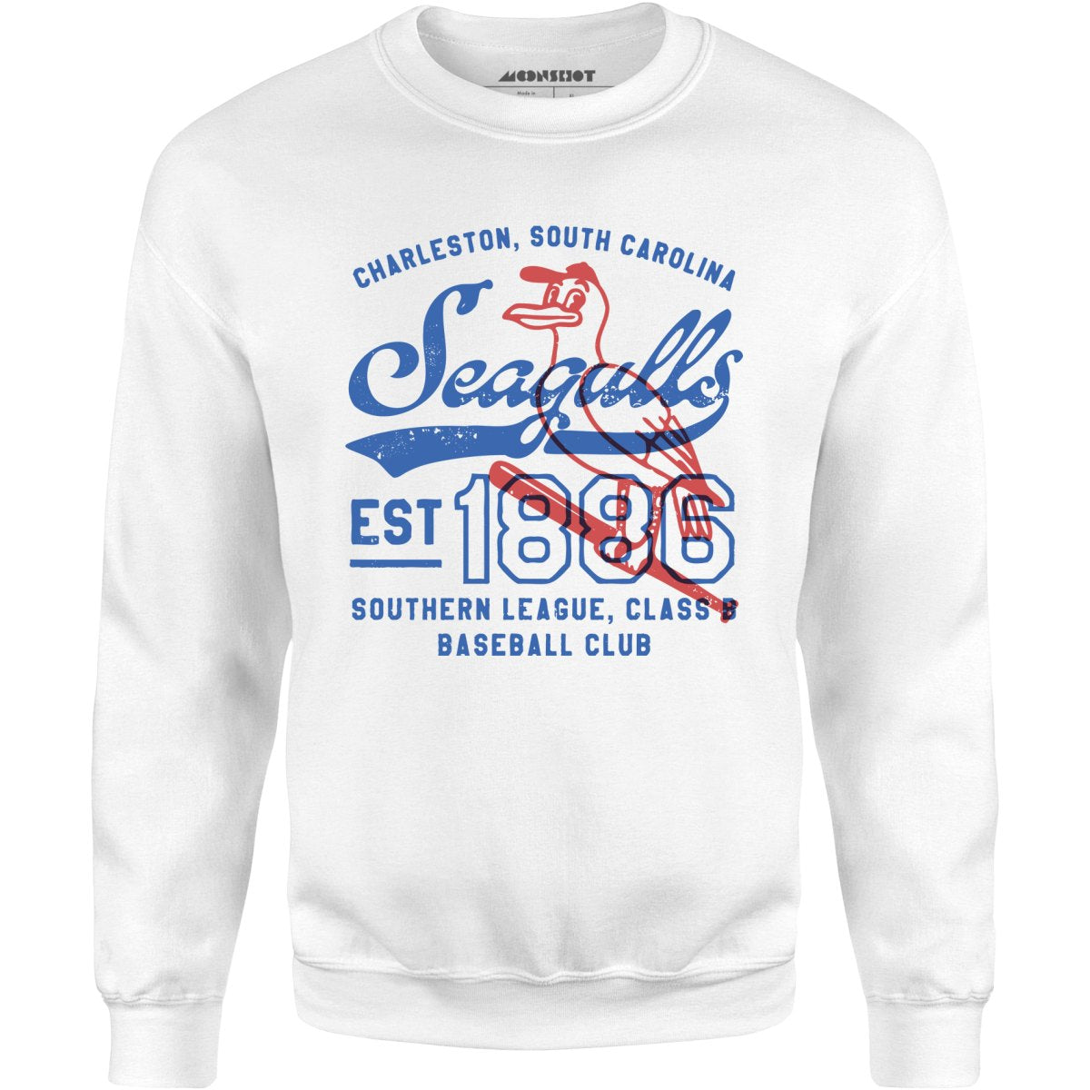 Charleston Seagulls - South Carolina - Vintage Defunct Baseball Teams - Unisex Sweatshirt