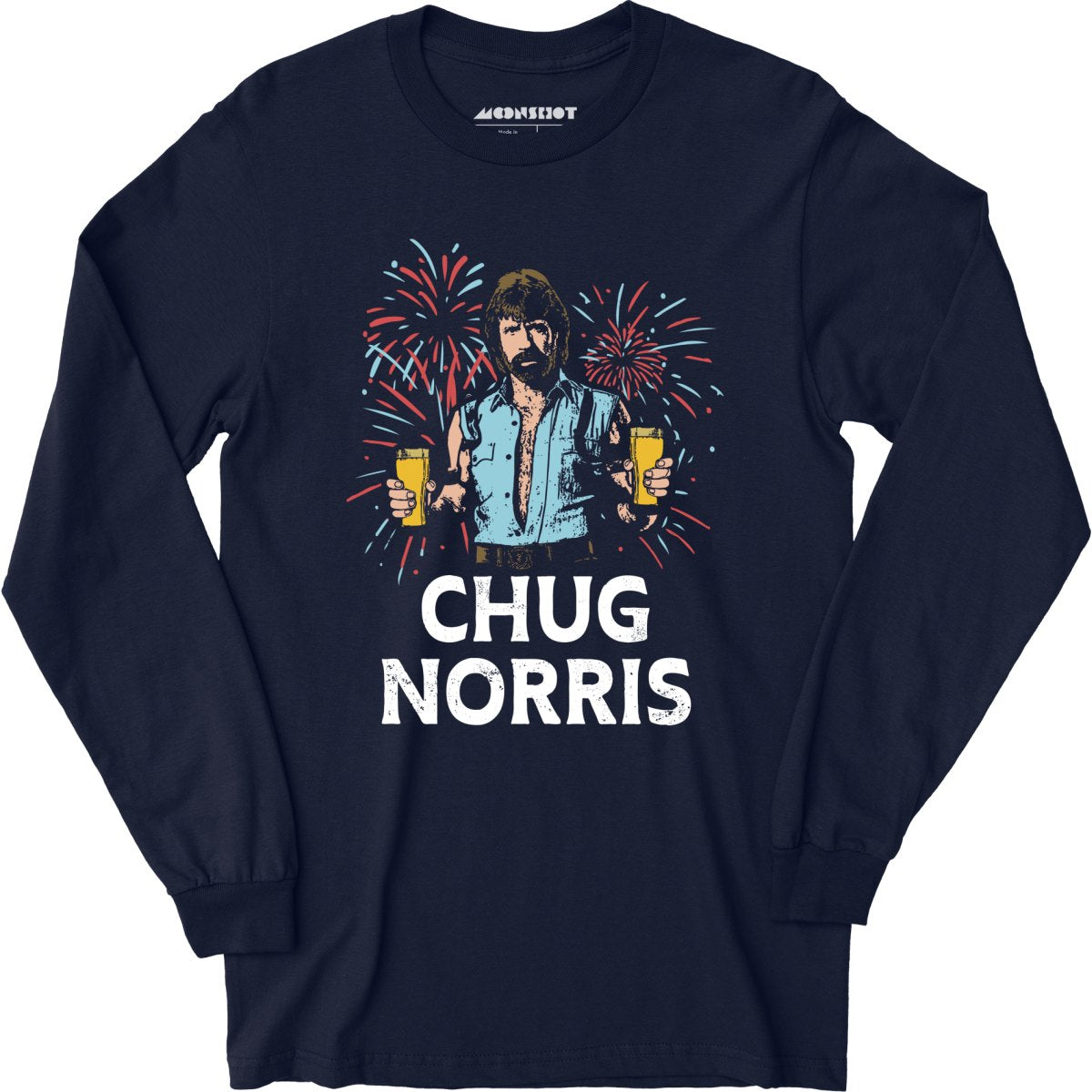Chug Norris 4th of July - Long Sleeve T-Shirt