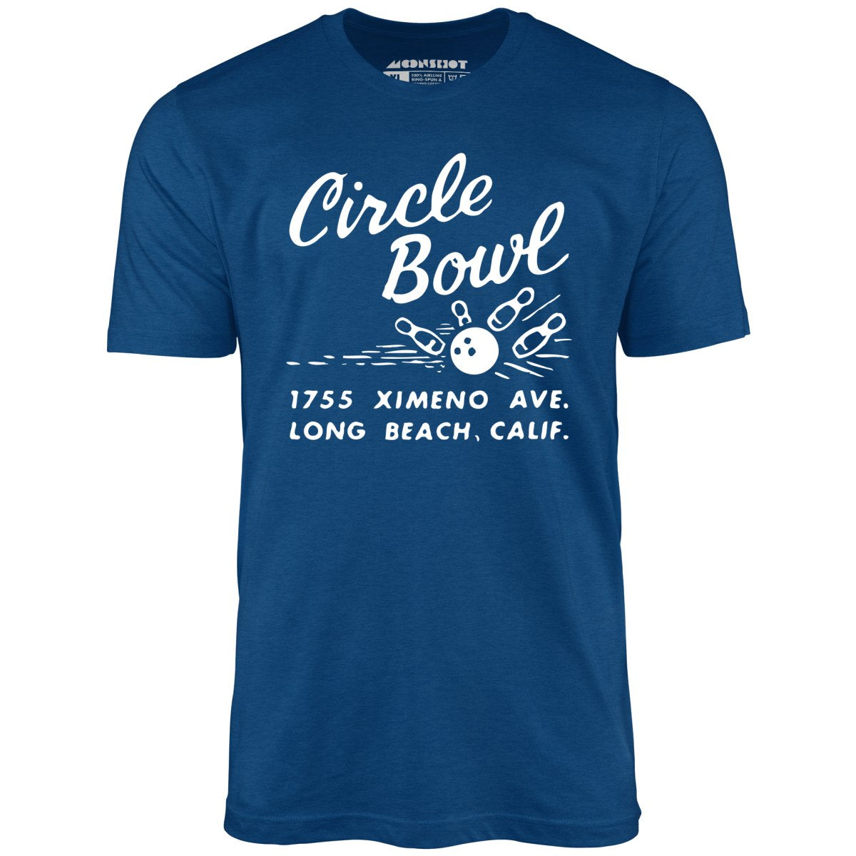 Circle Bowl - Long Beach, CA - Vintage Bowling Alley - Unisex T-Shirt