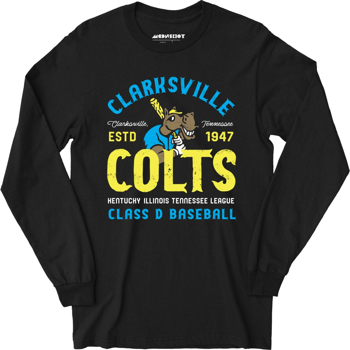 Clarksville Colts - Tennessee - Vintage Defunct Baseball Teams - Long Sleeve T-Shirt