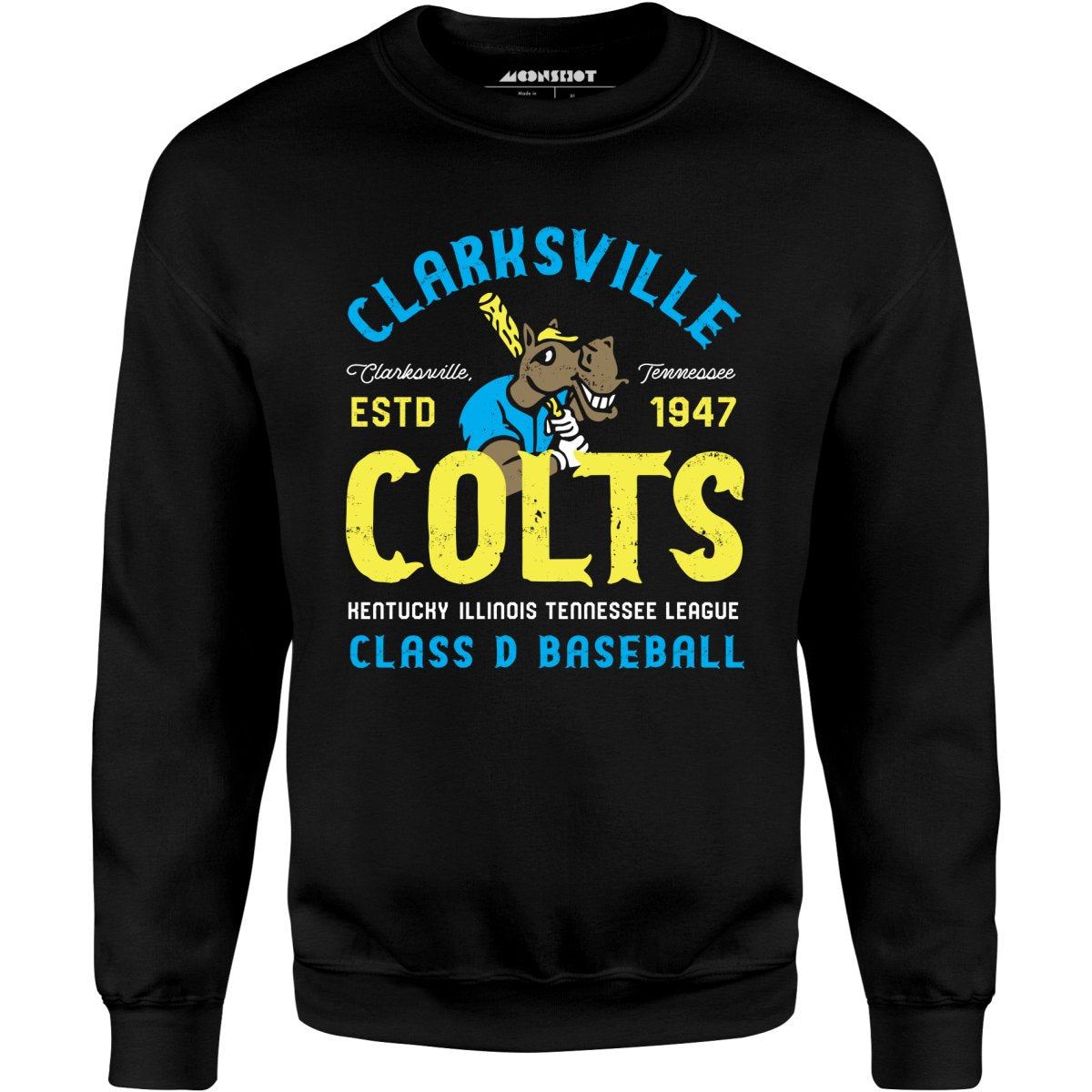 Clarksville Colts - Tennessee - Vintage Defunct Baseball Teams - Unisex Sweatshirt