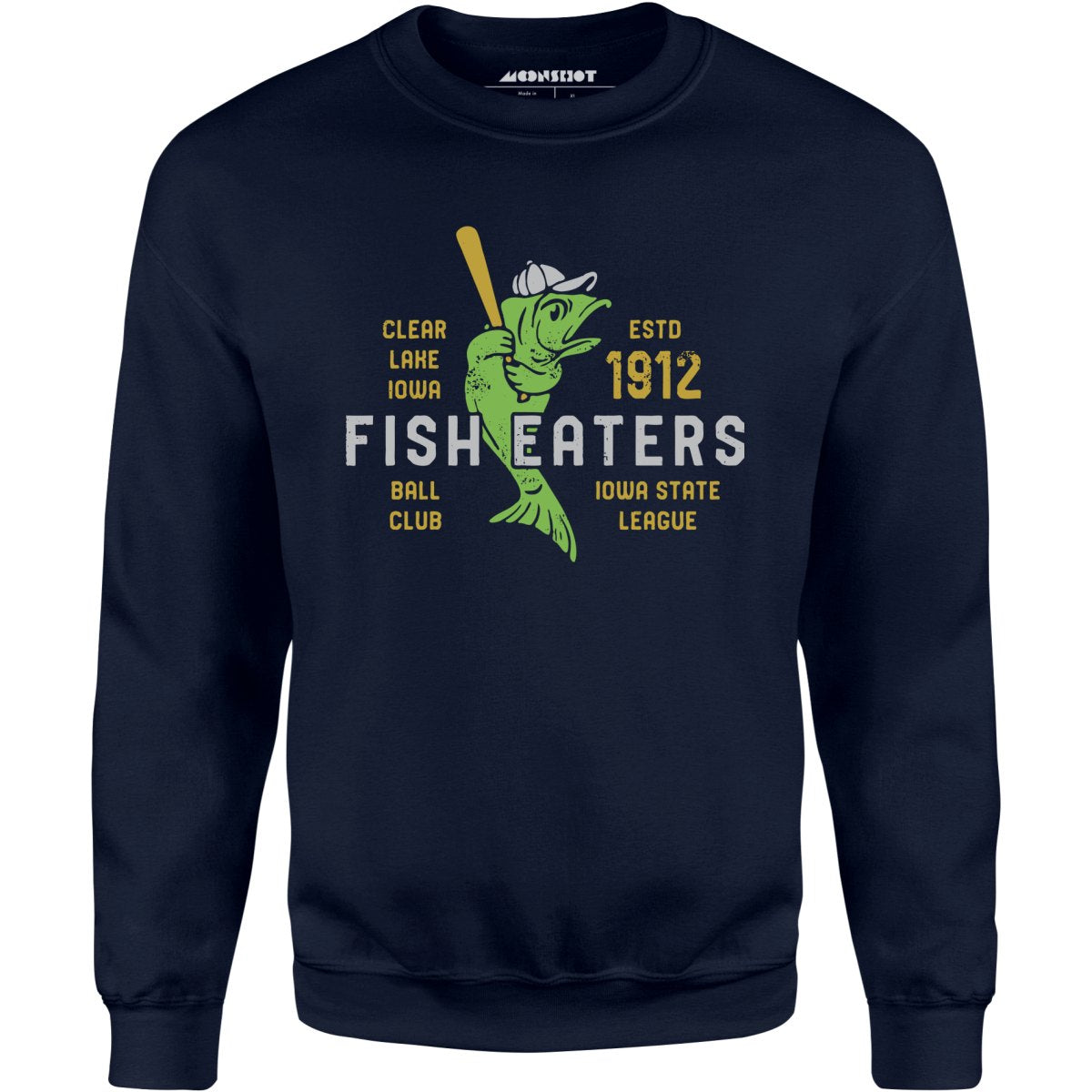 Clear Lake Fish Eaters - Iowa  - Vintage Defunct Baseball Teams - Unisex Sweatshirt