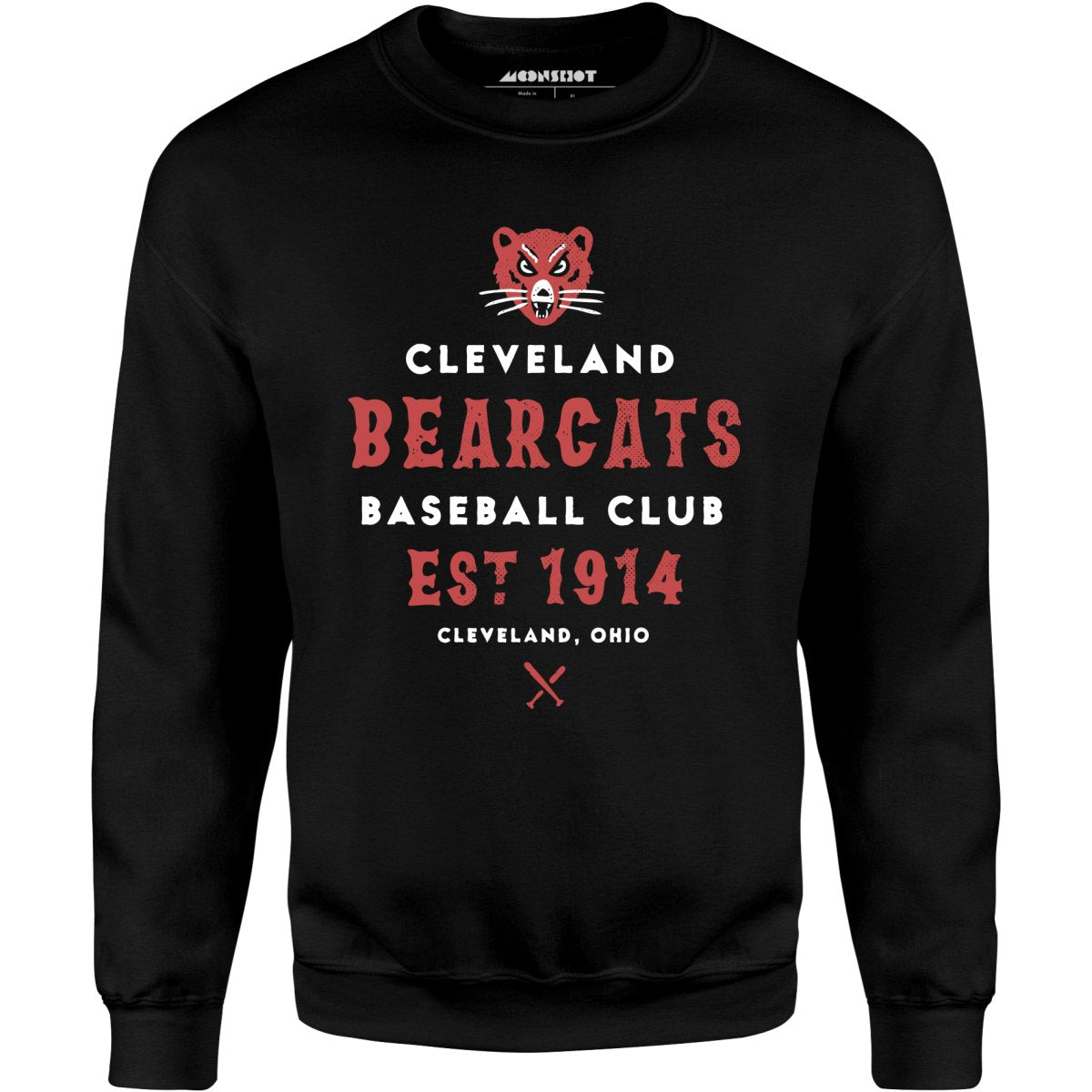 Cleveland Bearcats - Ohio - Vintage Defunct Baseball Teams - Unisex Sweatshirt