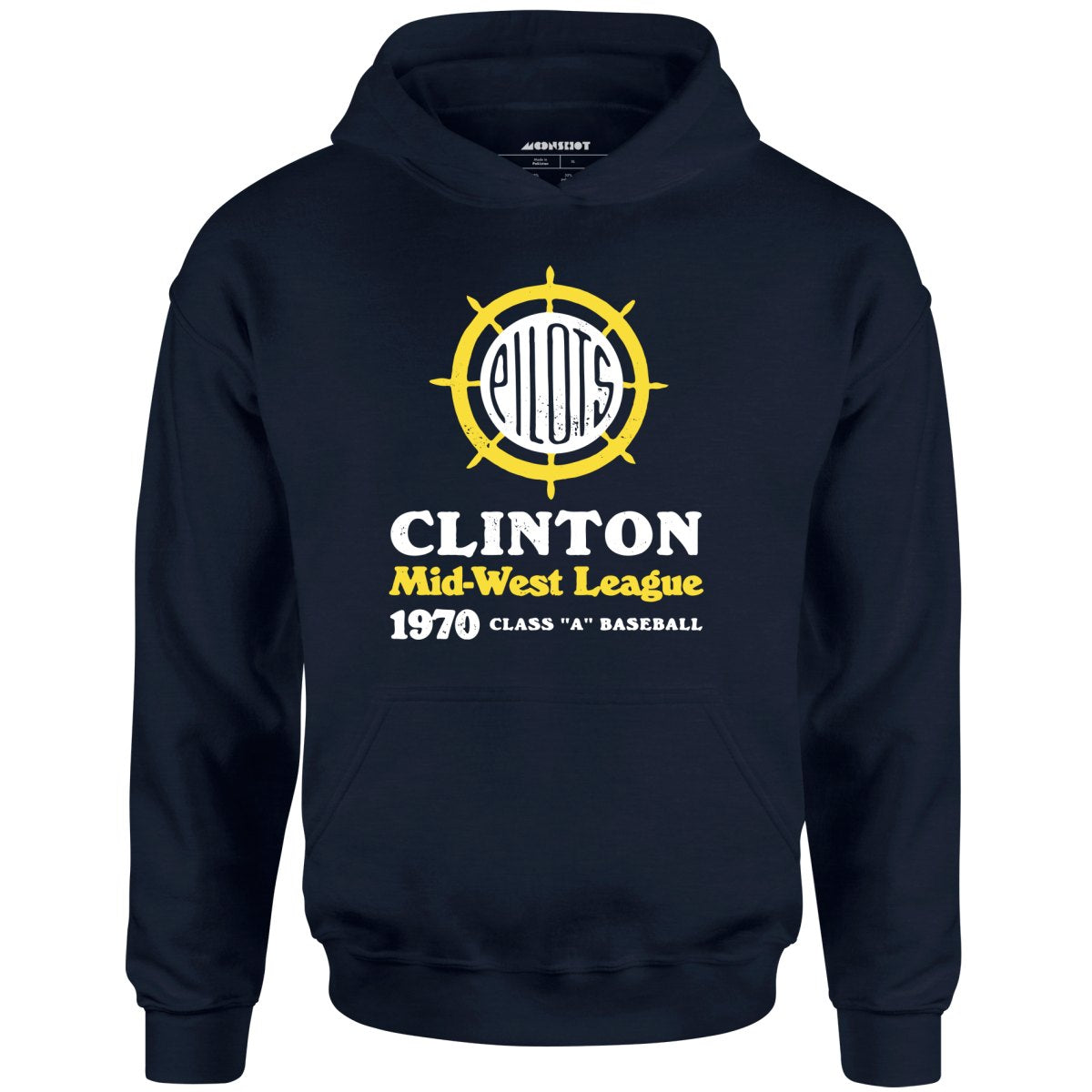 Clinton Pilots - Iowa - Vintage Defunct Baseball Teams - Unisex Hoodie