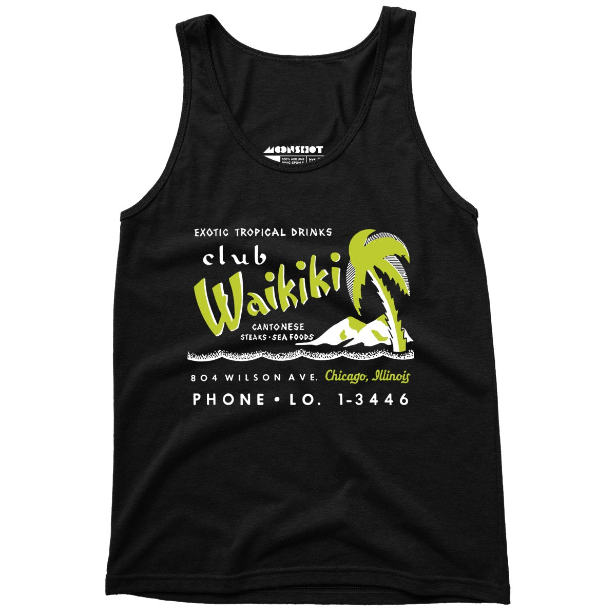 Club Waikiki - Chicago, IL - Vintage Tiki Bar - Unisex Tank Top