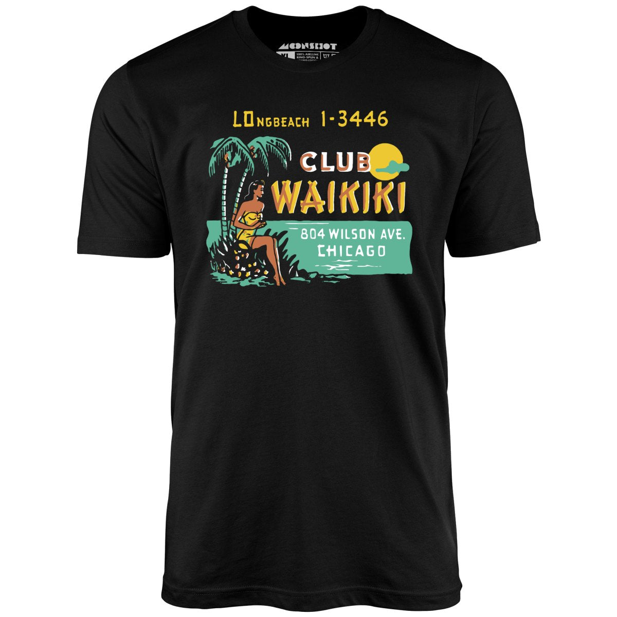 Club Waikiki v2 - Chicago, IL - Vintage Tiki Bar - Unisex T-Shirt