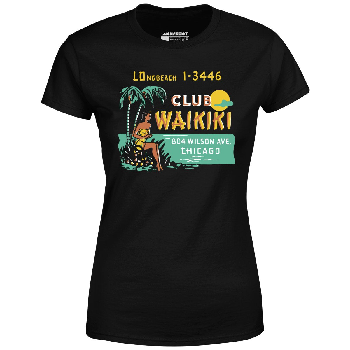 Club Waikiki v2 - Chicago, IL - Vintage Tiki Bar - Women's T-Shirt