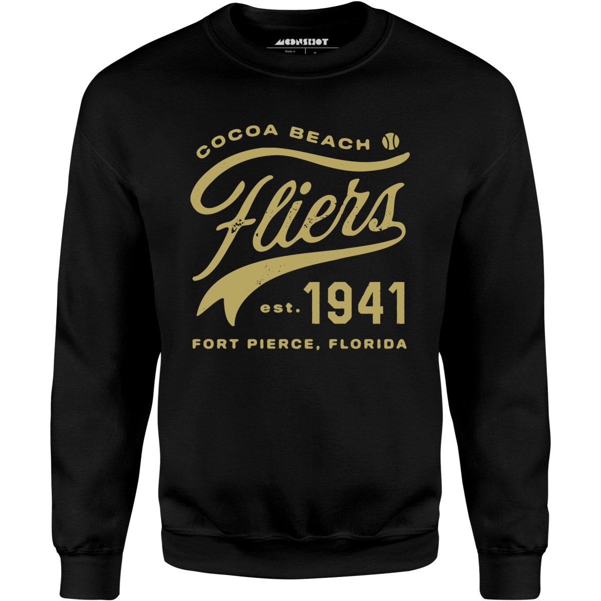 Cocoa Beach Fliers - Florida - Vintage Defunct Baseball Teams - Unisex Sweatshirt