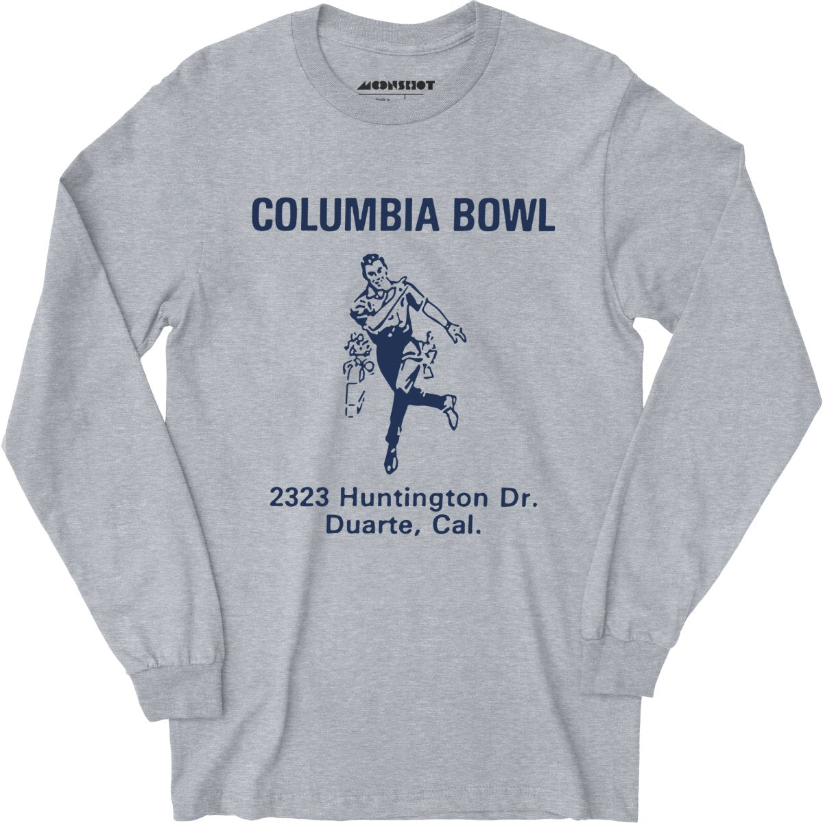 Columbia Bowl - Duarte, CA - Vintage Bowling Alley - Long Sleeve T-Shirt