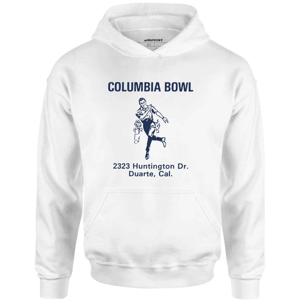 Columbia Bowl - Duarte, CA - Vintage Bowling Alley - Unisex Hoodie