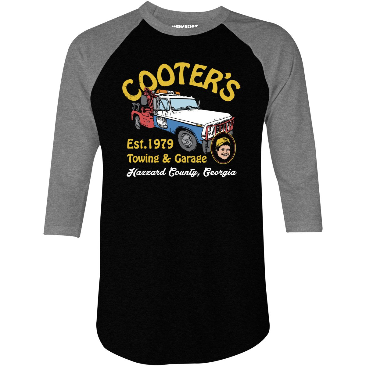 Cooter's Towing & Garage - 3/4 Sleeve Raglan T-Shirt