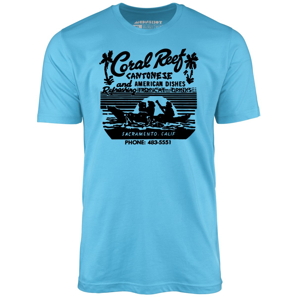 Coral Reef v2 - Sacramento, CA - Vintage Tiki Bar - Unisex T-Shirt
